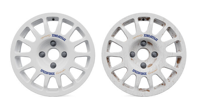 Gravel Rim 15 Low-poly 3D model 2
