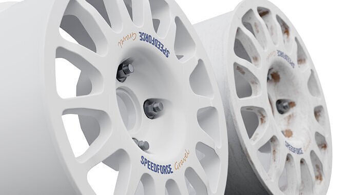 Gravel Rim 15 Low-poly 3D model 4