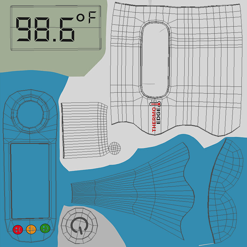 Digital Thermometer 04 3D model_10