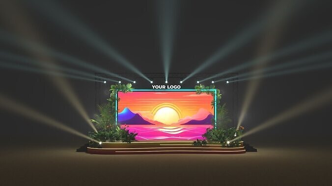 Tropical Stage Event 3D 3D print model