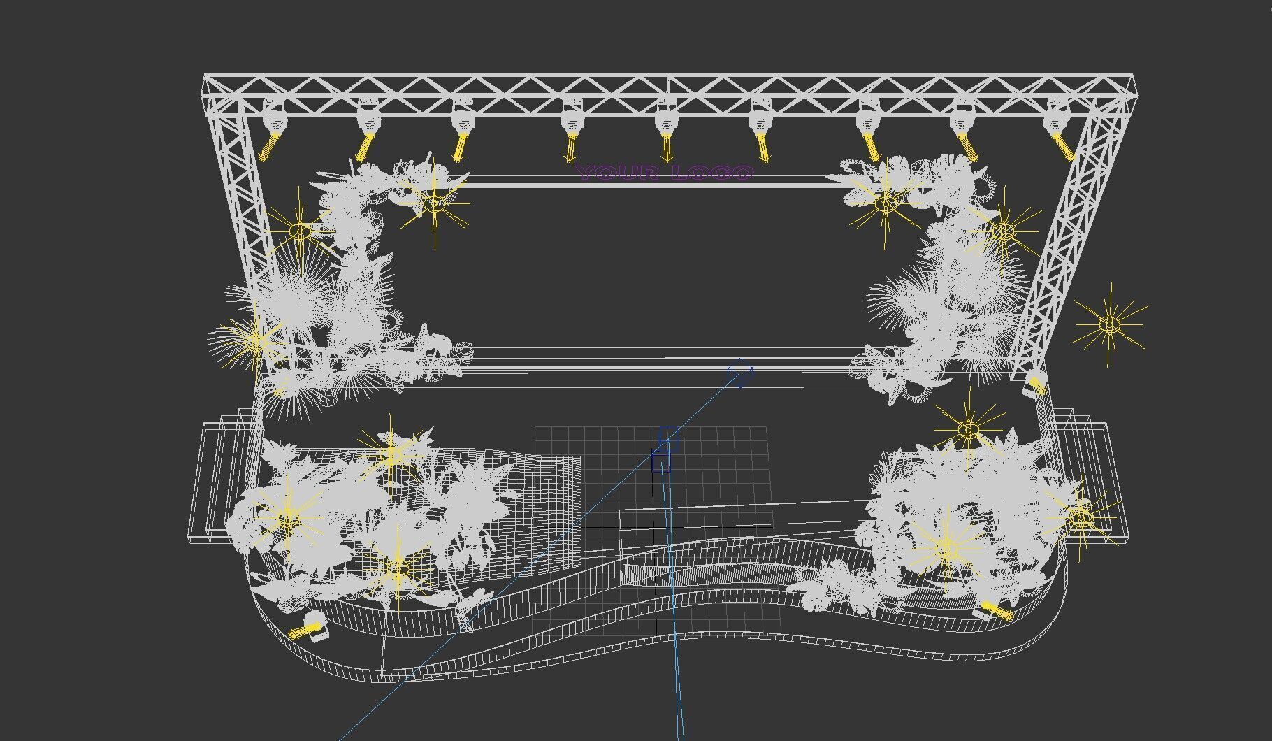 Tropical Stage Event 3D 3D print model_8