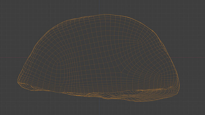 Photorealistic 3D scan of half a bread Low-poly 3D model 4