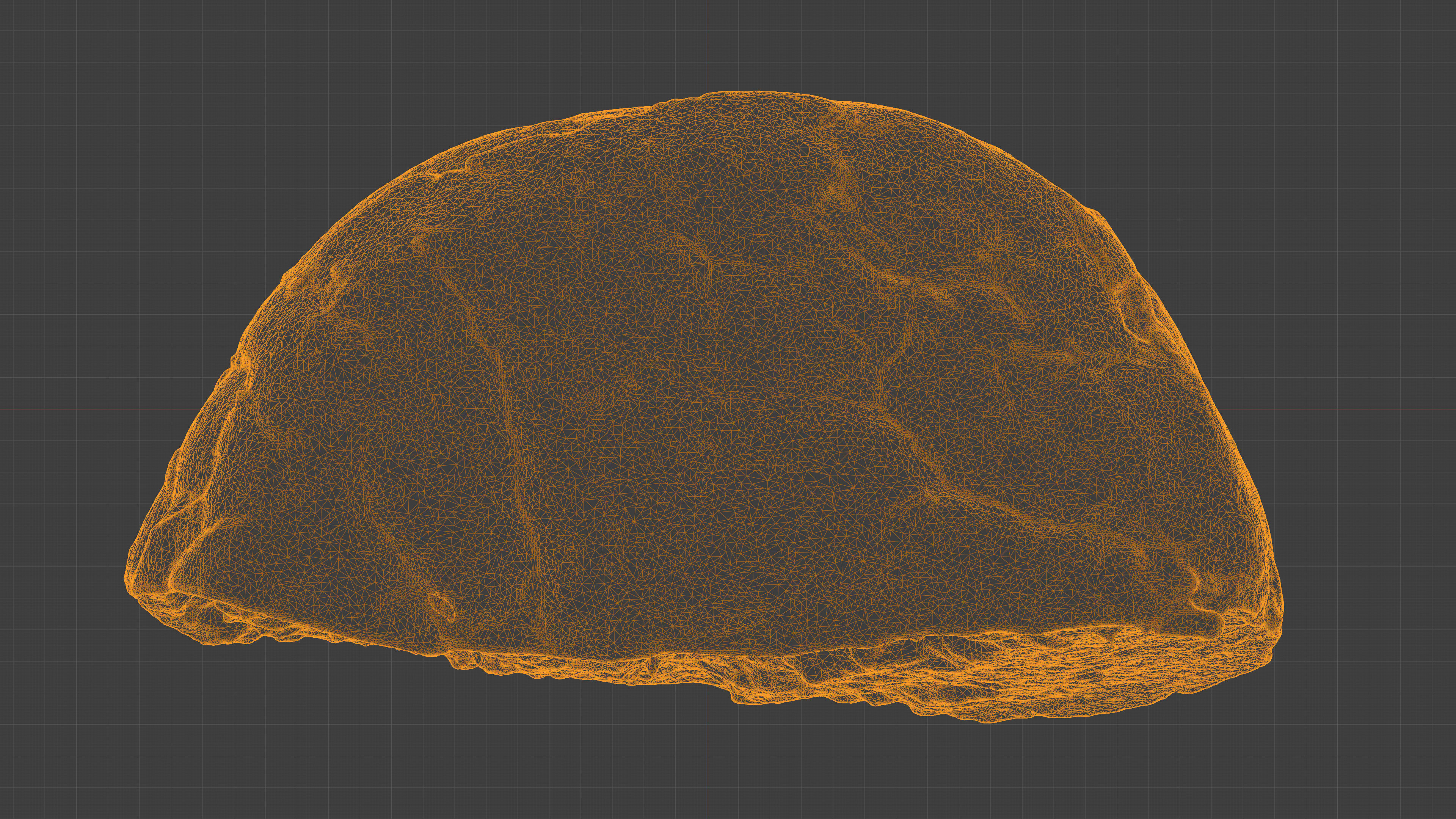 Photorealistic 3D scan of half a bread Low-poly 3D model_33