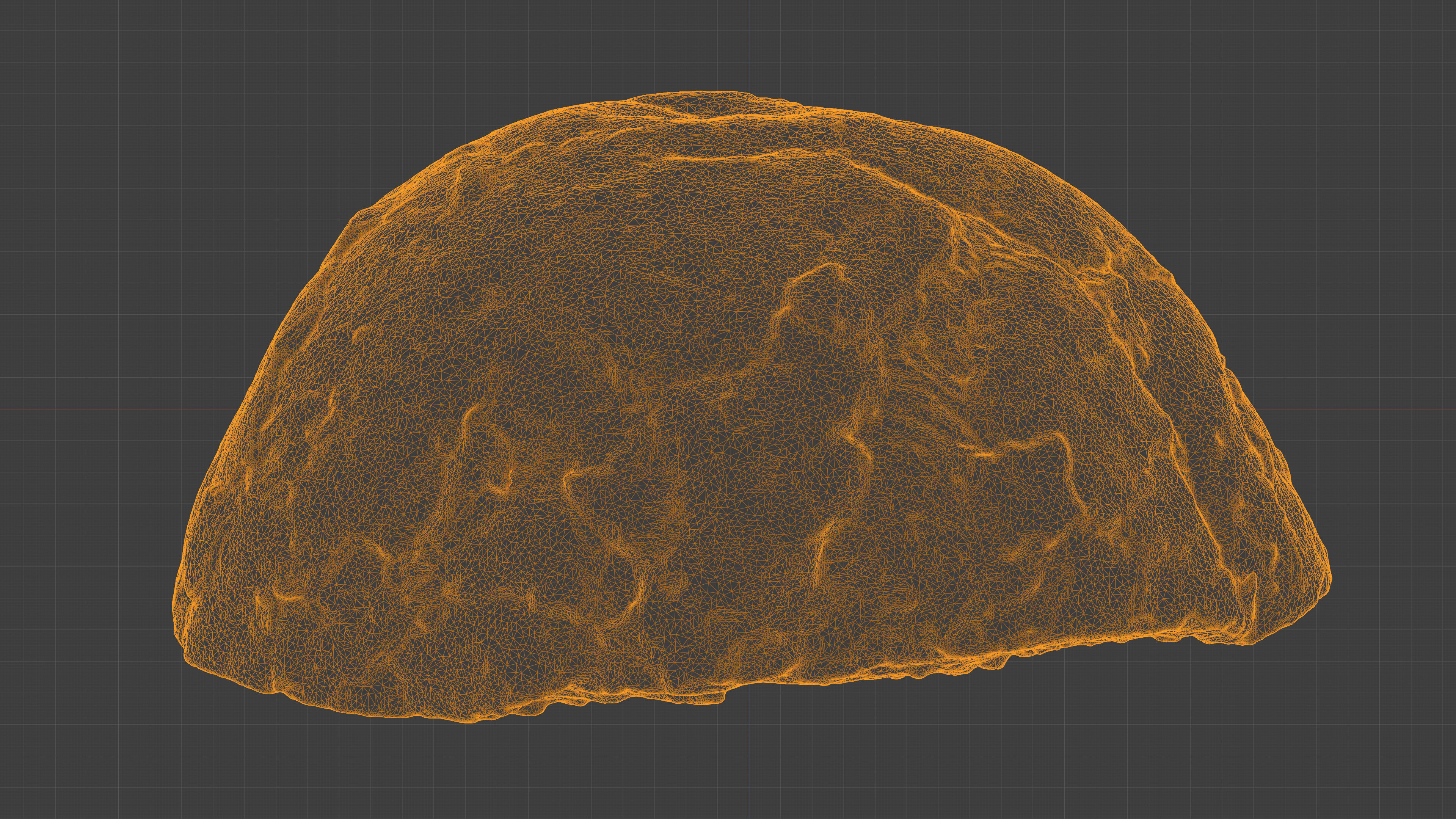 Photorealistic 3D scan of half a bread Low-poly 3D model_34