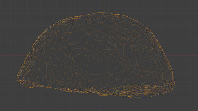 Photorealistic 3D scan of half a bread Low-poly 3D model 5