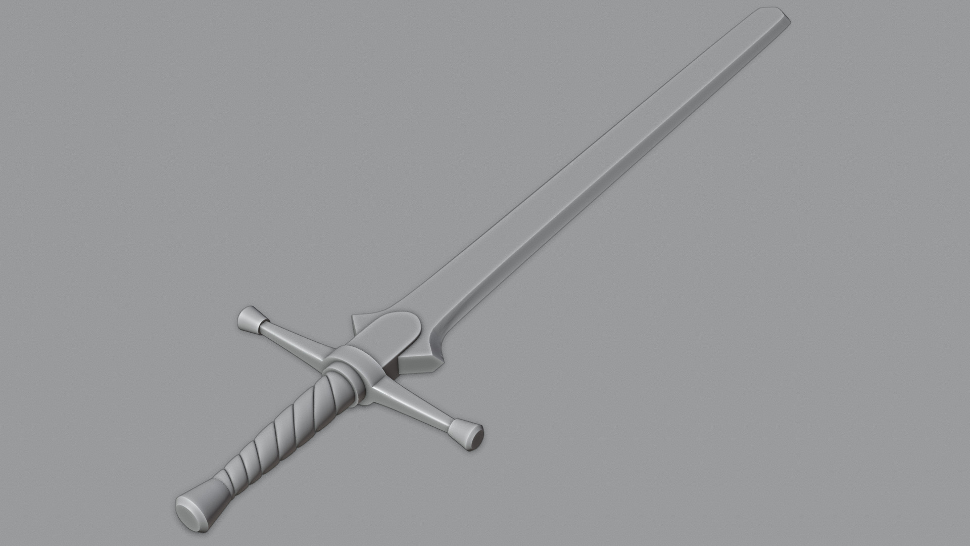 Low Poly stylized Sword Collection Base Mesh Low-poly 3D model_2