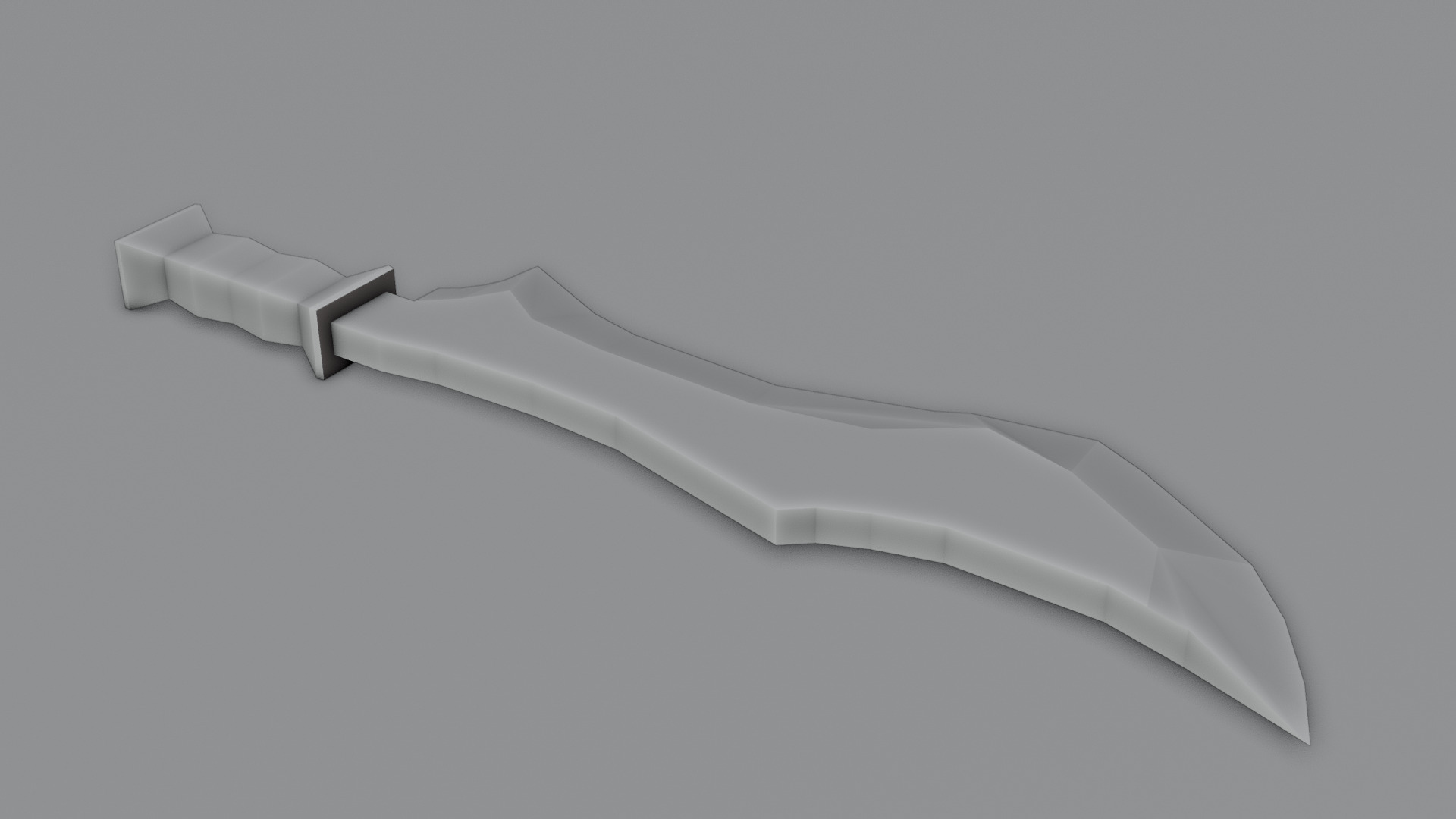 Low Poly stylized Sword Collection Base Mesh Low-poly 3D model_3
