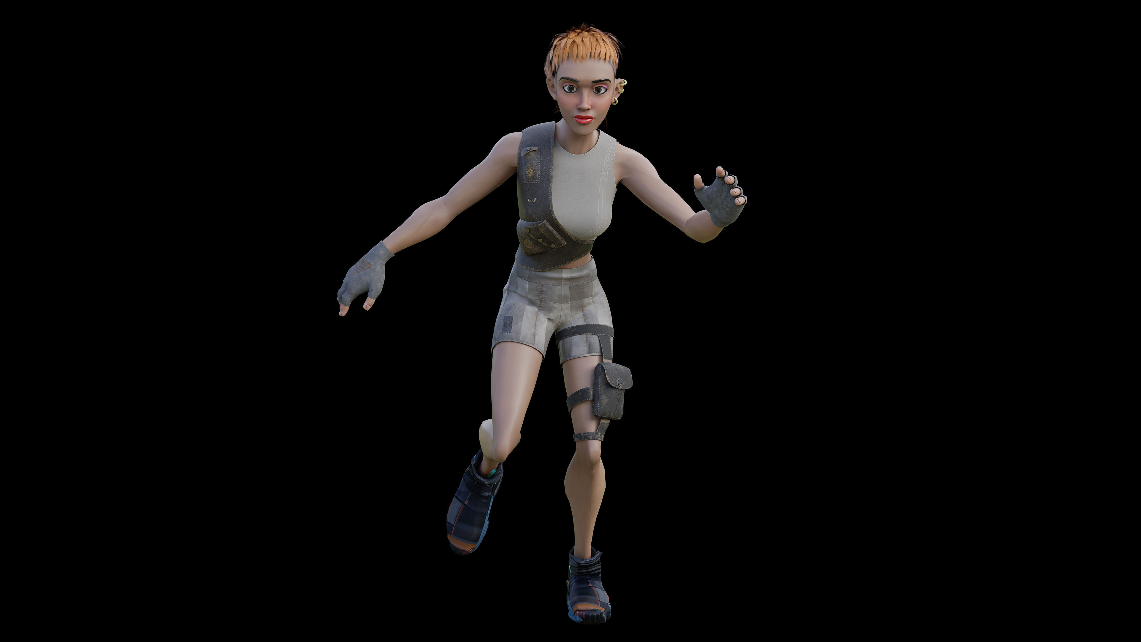 Tactical Vibe - Stylized 3D Character Low-poly 3D model_5