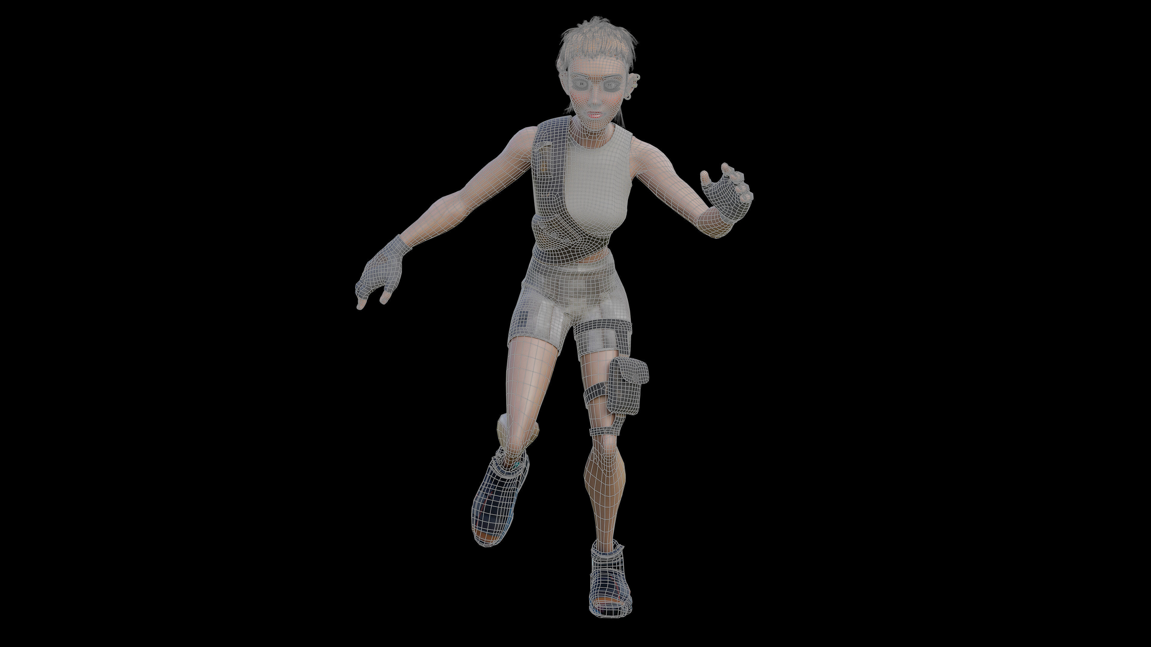 Tactical Vibe - Stylized 3D Character Low-poly 3D model_9