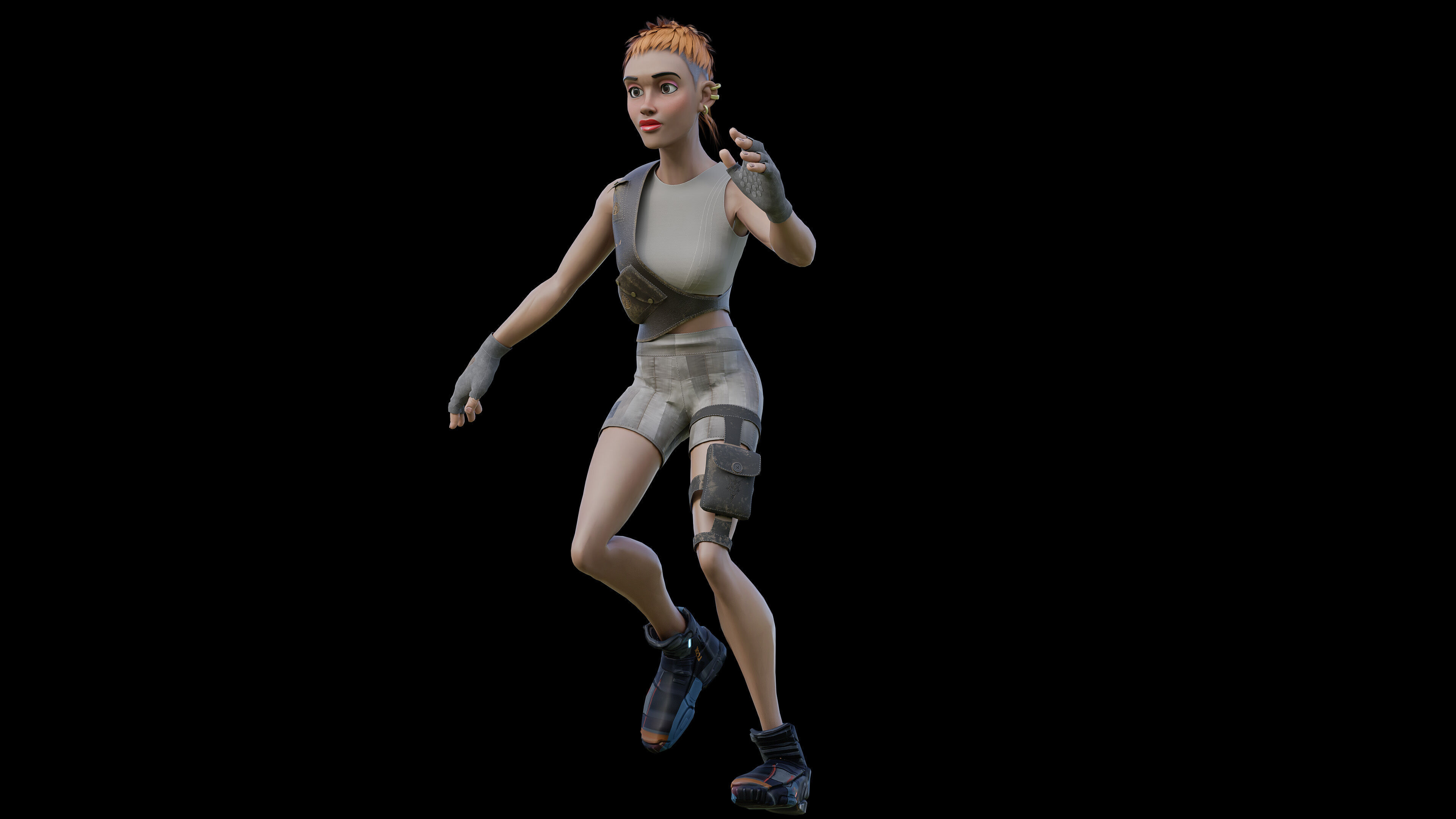 Tactical Vibe - Stylized 3D Character Low-poly 3D model_3