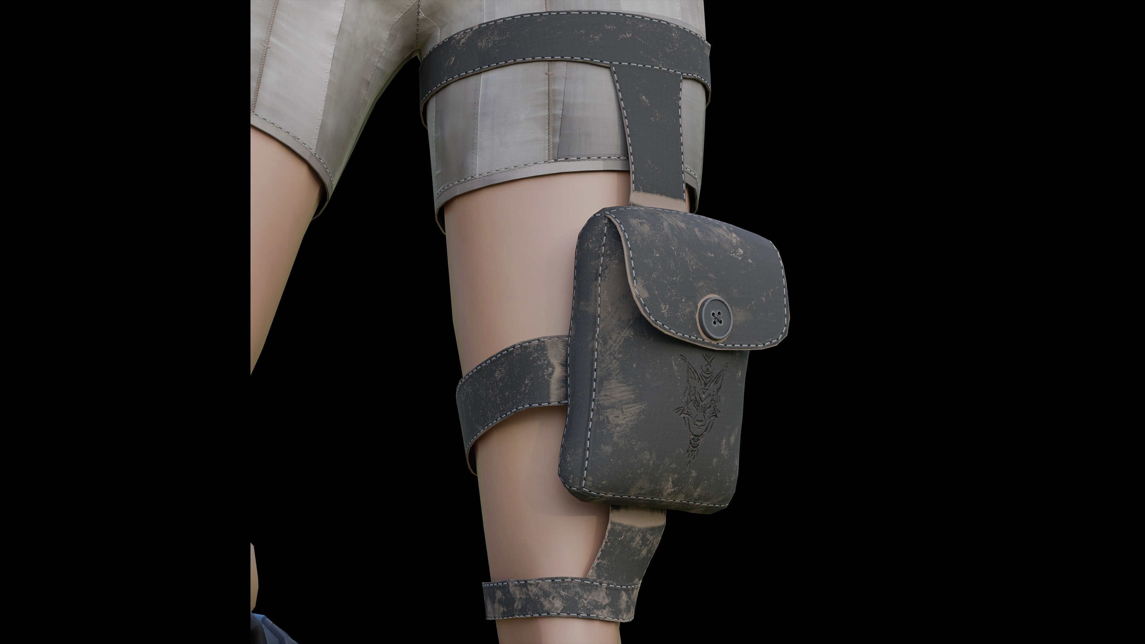 Tactical Vibe - Stylized 3D Character Low-poly 3D model_7