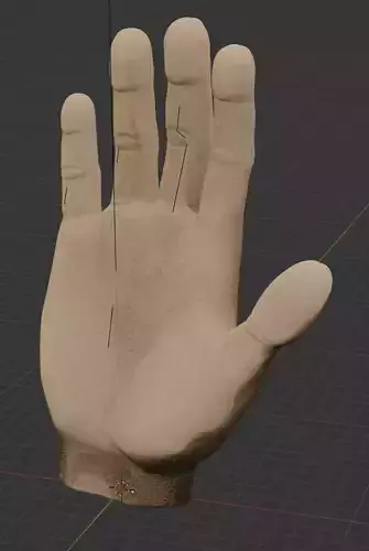 Hand with bones