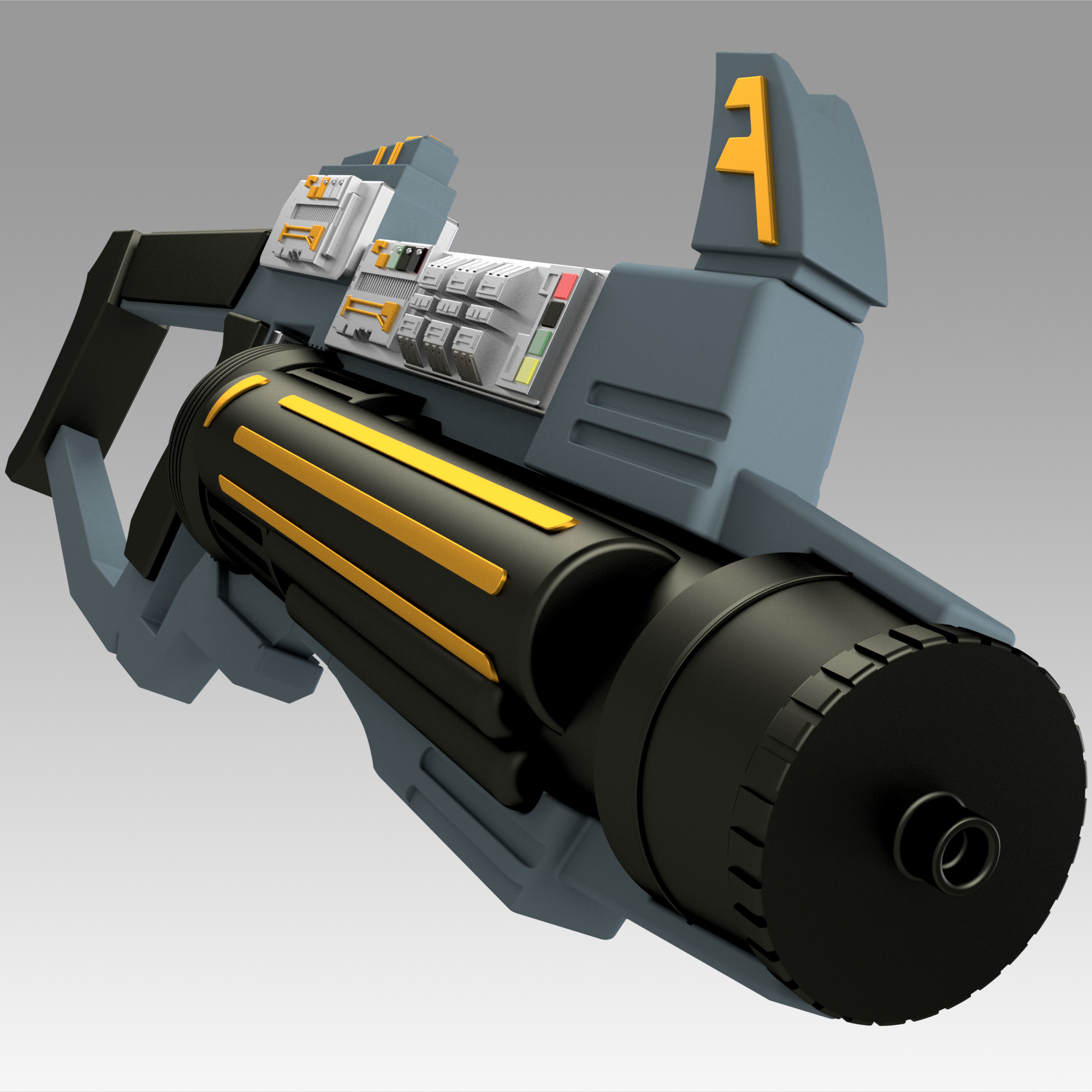 Star Trek Jem Hadar phaser 3D print model_7