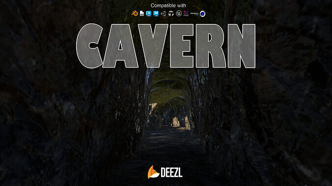 Cavern - Asset Pack Low-poly 3D model