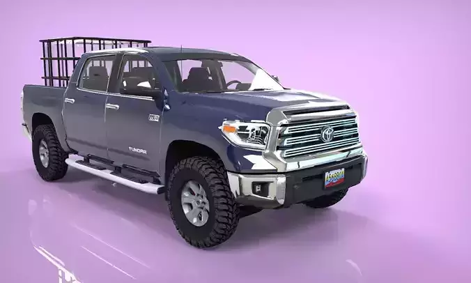 TOYOTA TUNDRA CISTERNA 2015  Low-poly 3D model