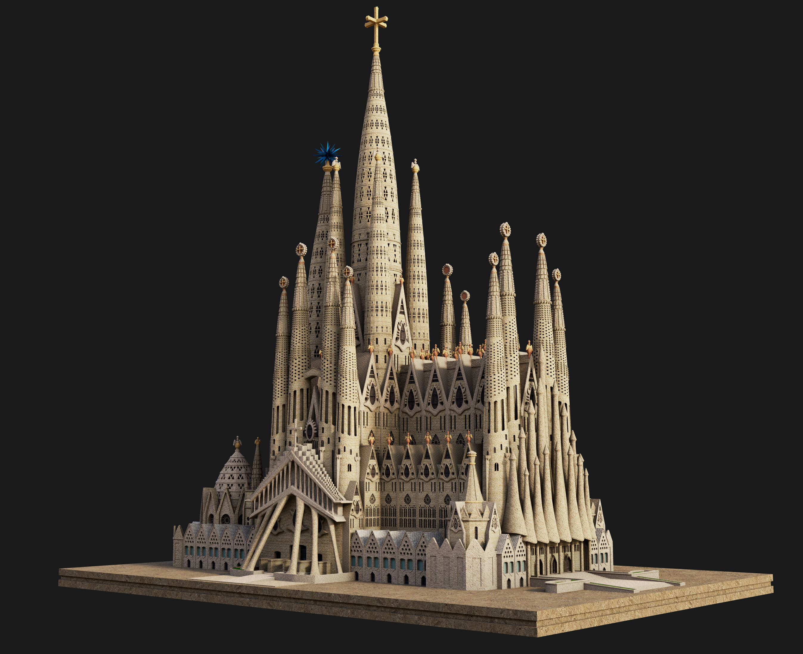 Sagrada Familia 3D model_1