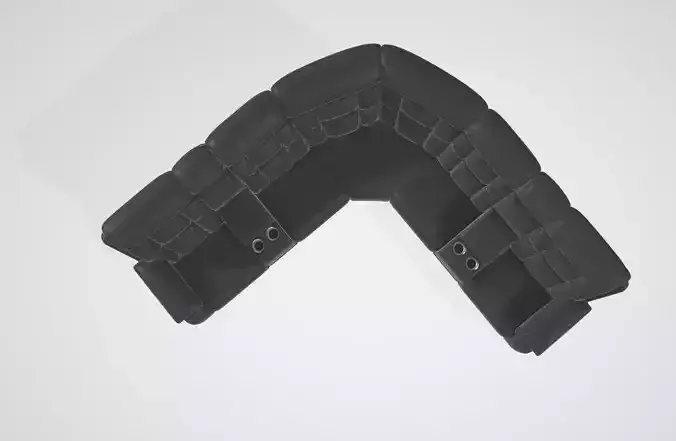 L-Shaped Sectional Sofa Set