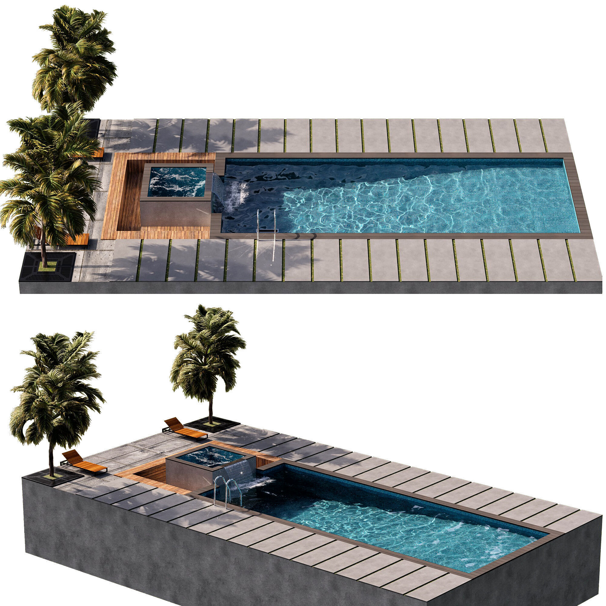 SWIMMING POOL NO16 A 3D model_7