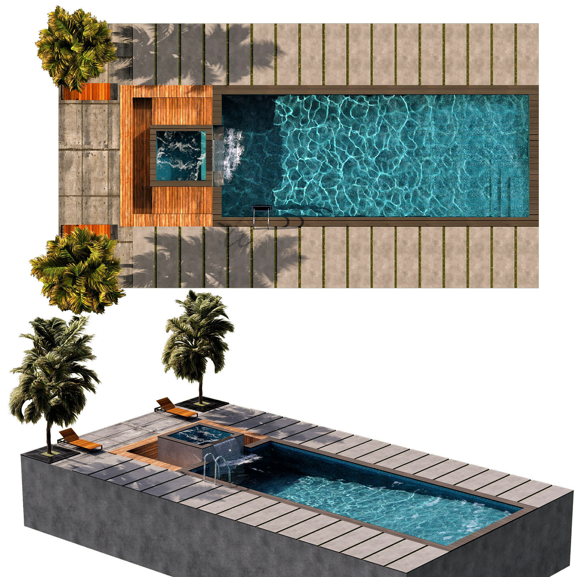 SWIMMING POOL NO16 A 3D model_8