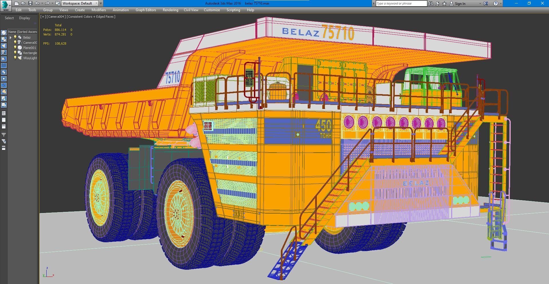 Belaz 75710 Mining Truck 3D model_11