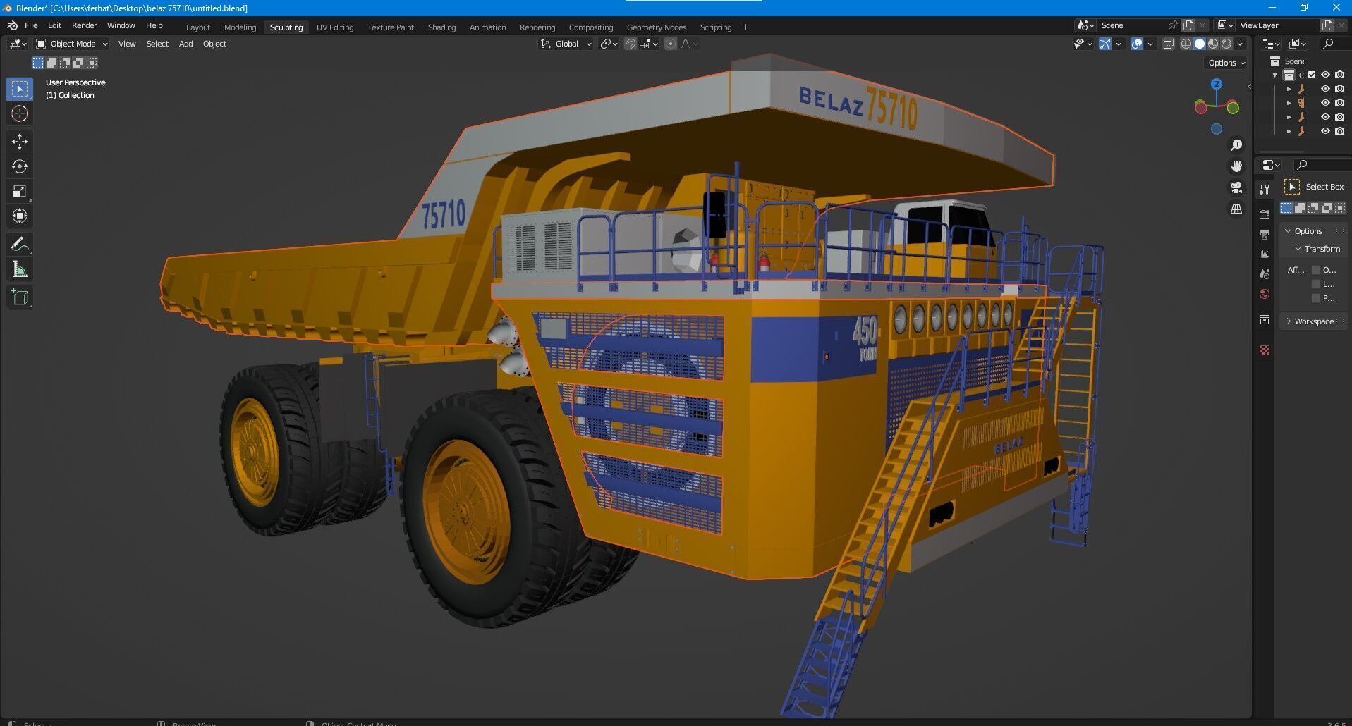 Belaz 75710 Mining Truck 3D model_17