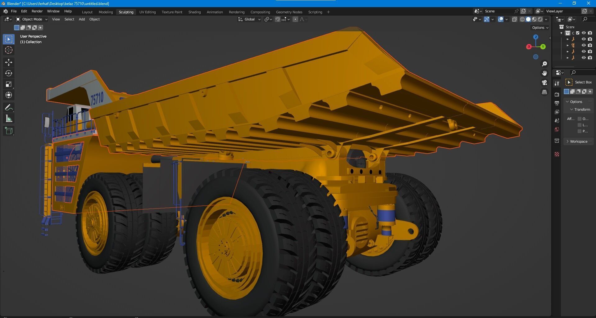 Belaz 75710 Mining Truck 3D model_19