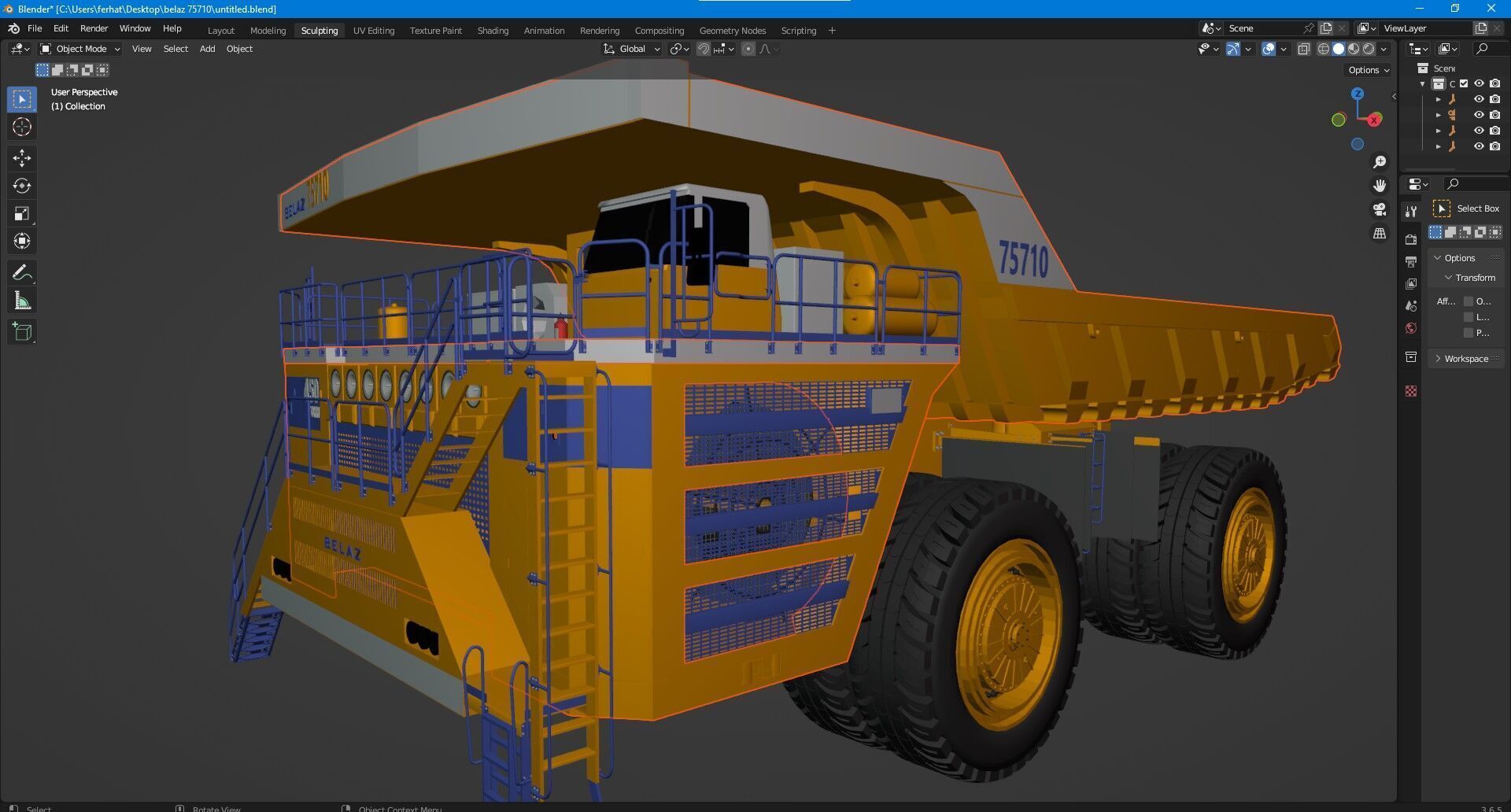 Belaz 75710 Mining Truck 3D model_18