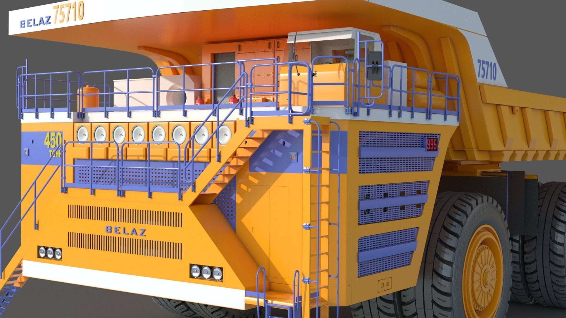 Belaz 75710 Mining Truck 3D model_9