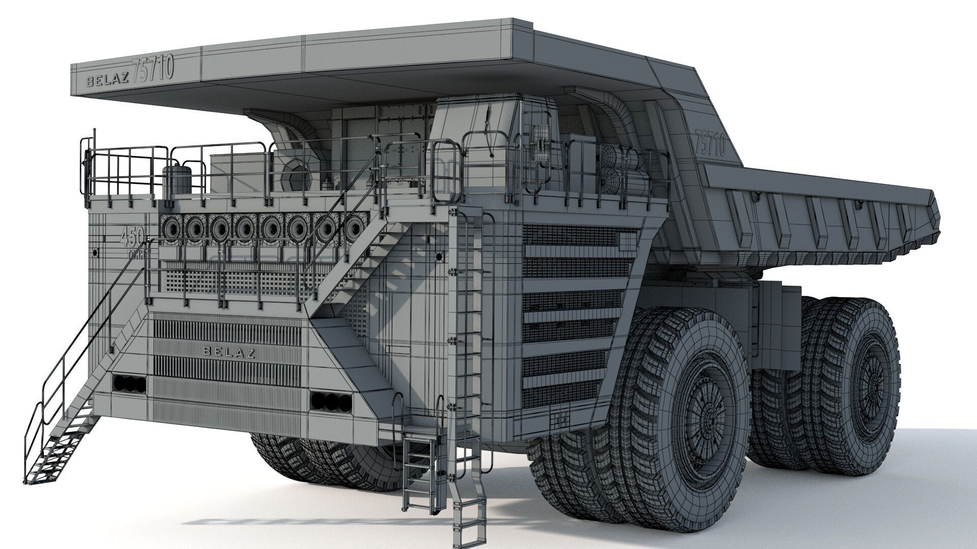 Belaz 75710 Mining Truck 3D model_13