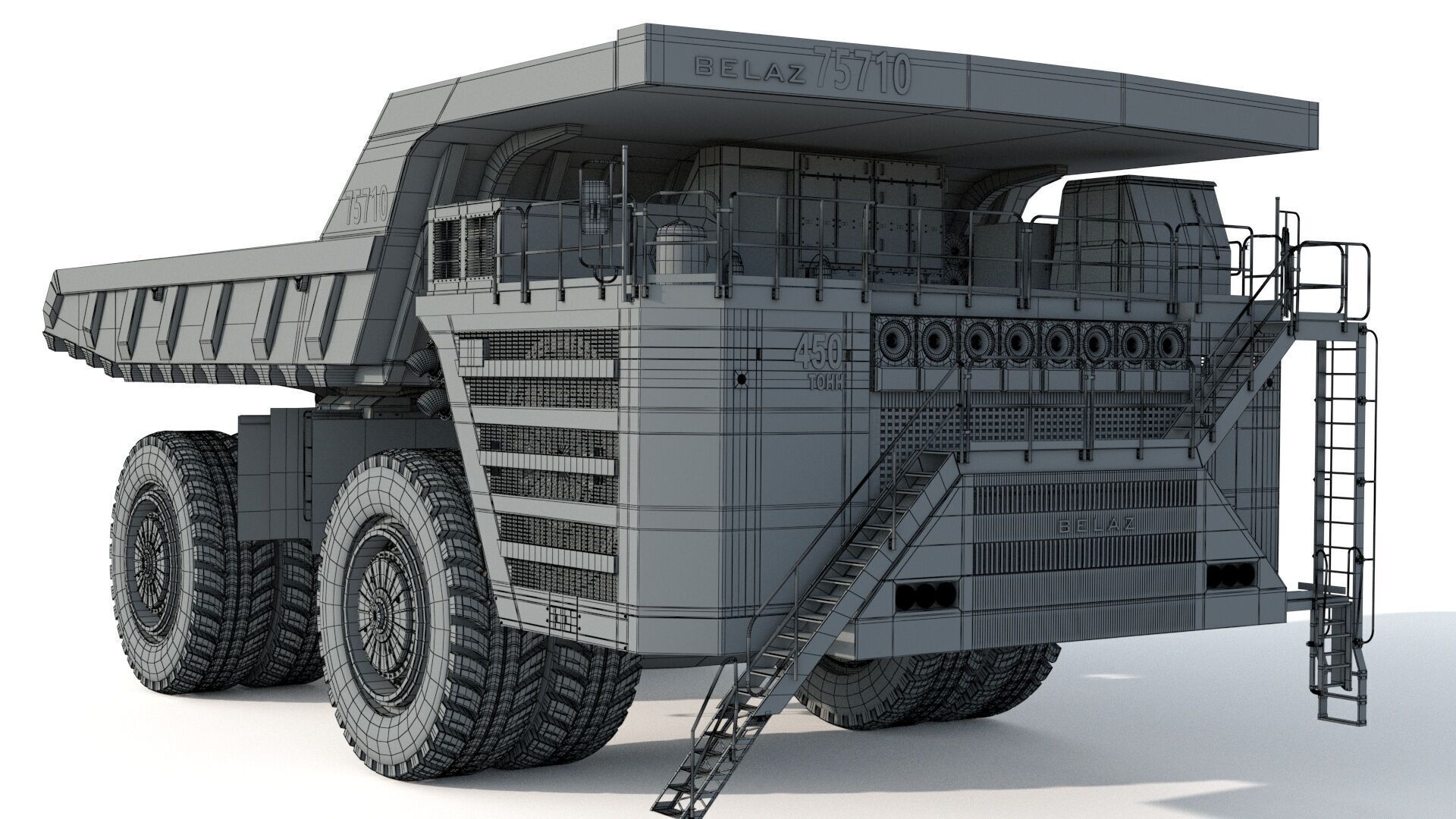Belaz 75710 Mining Truck 3D model_12
