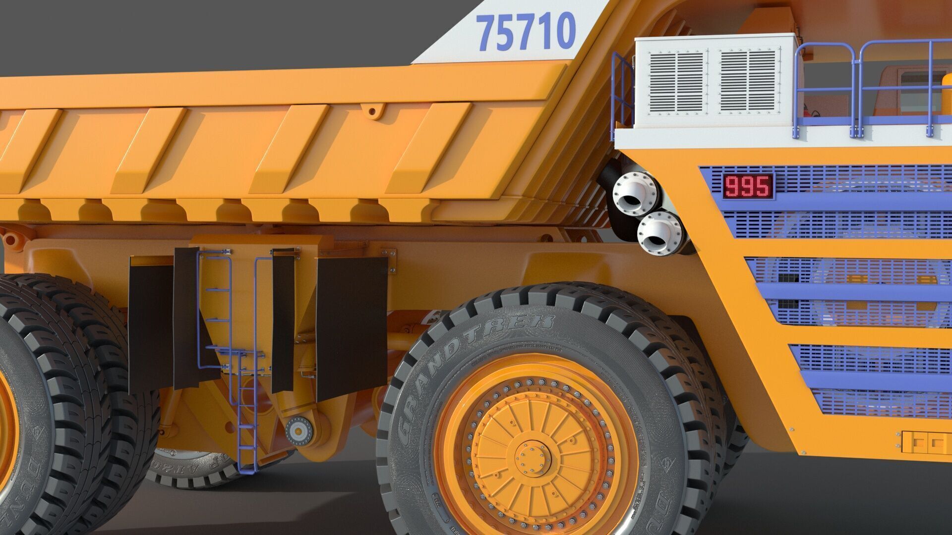 Belaz 75710 Mining Truck 3D model_7