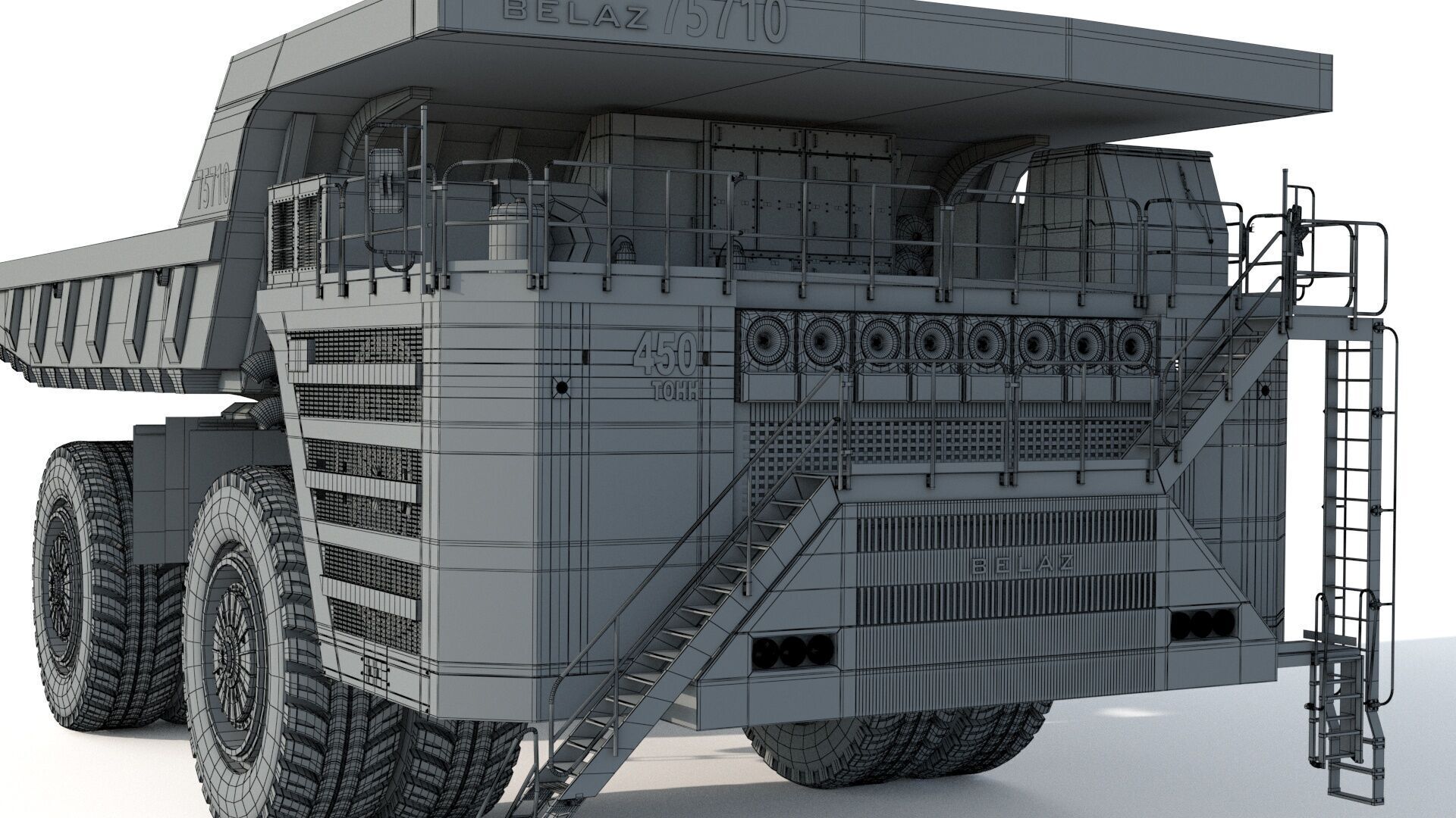 Belaz 75710 Mining Truck 3D model_16