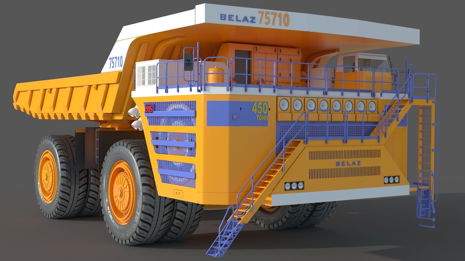 Belaz 75710 Mining Truck 3D model_2