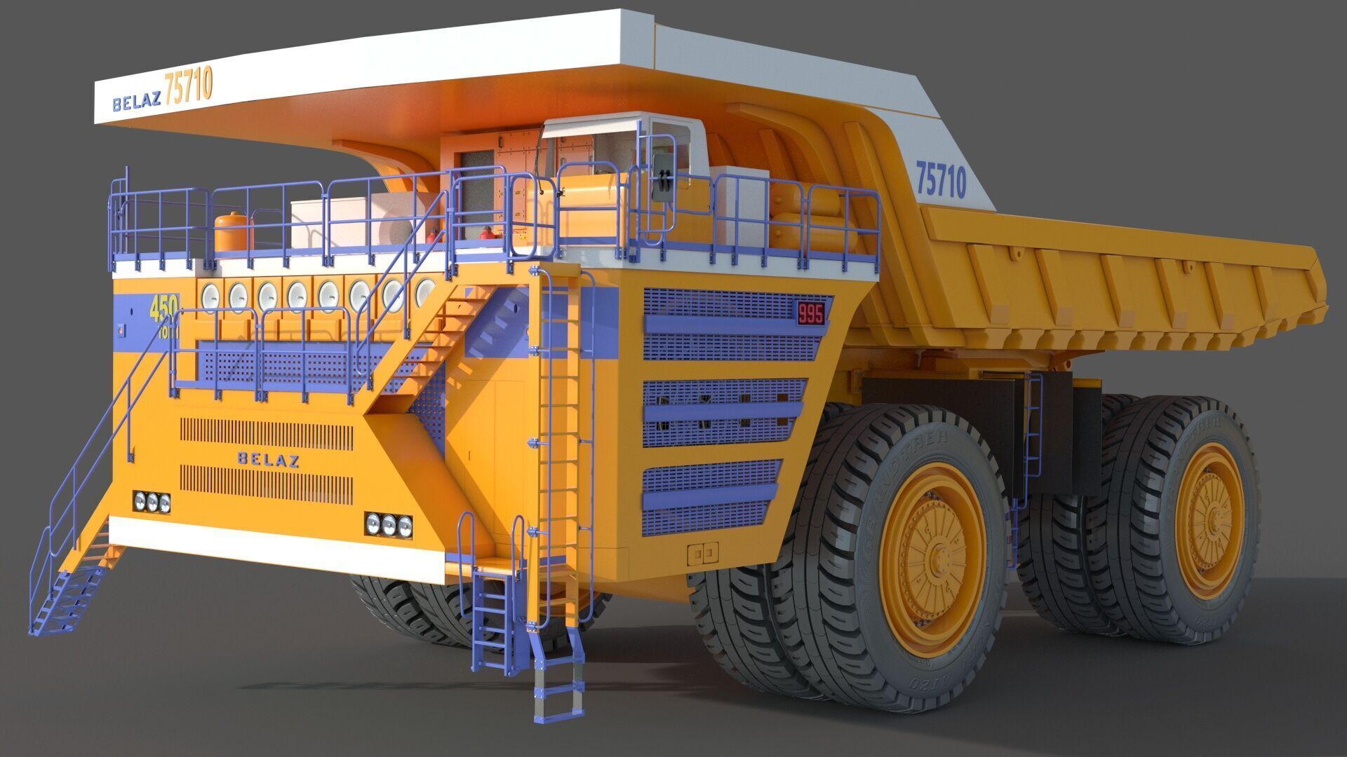 Belaz 75710 Mining Truck 3D model_4