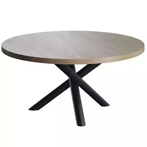 Hans Bellmann Style Round Wenge Dining Table
