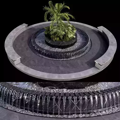 WATERFALL FOUNTAIN CASCADE  NO9 A