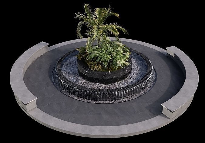 WATERFALL FOUNTAIN CASCADE  NO9 A 3D model 3