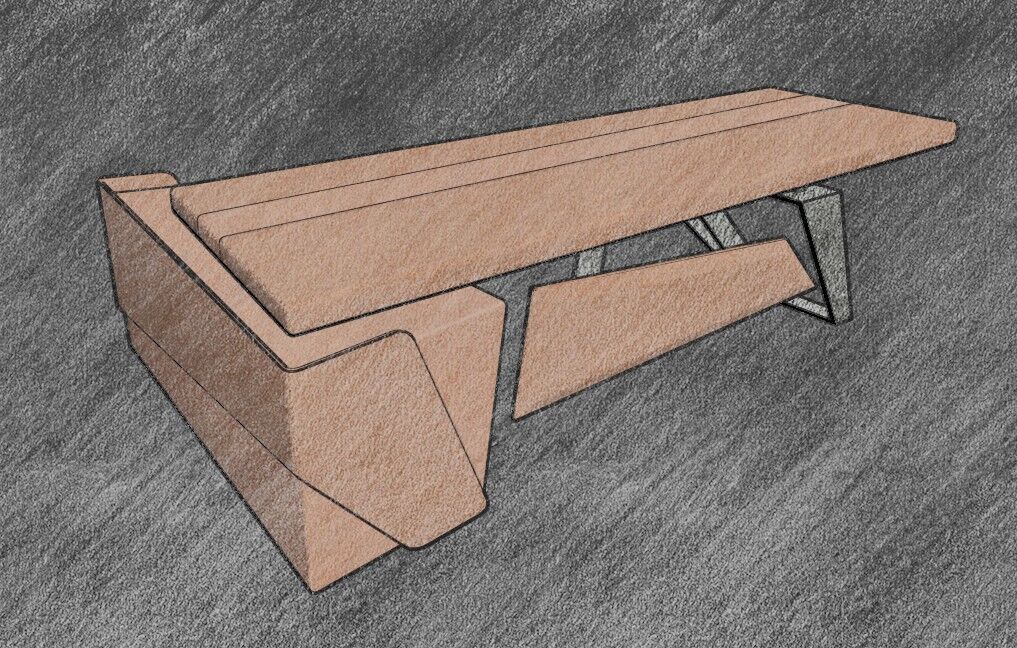 Modern Desk 3D model_41