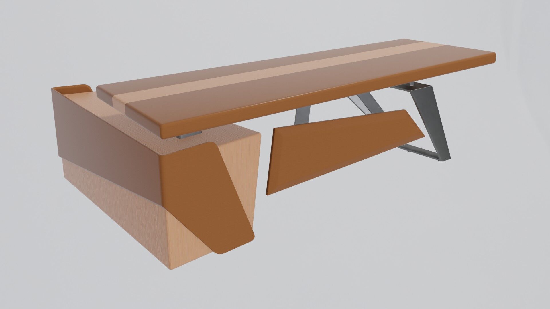 Modern Desk 3D model_27