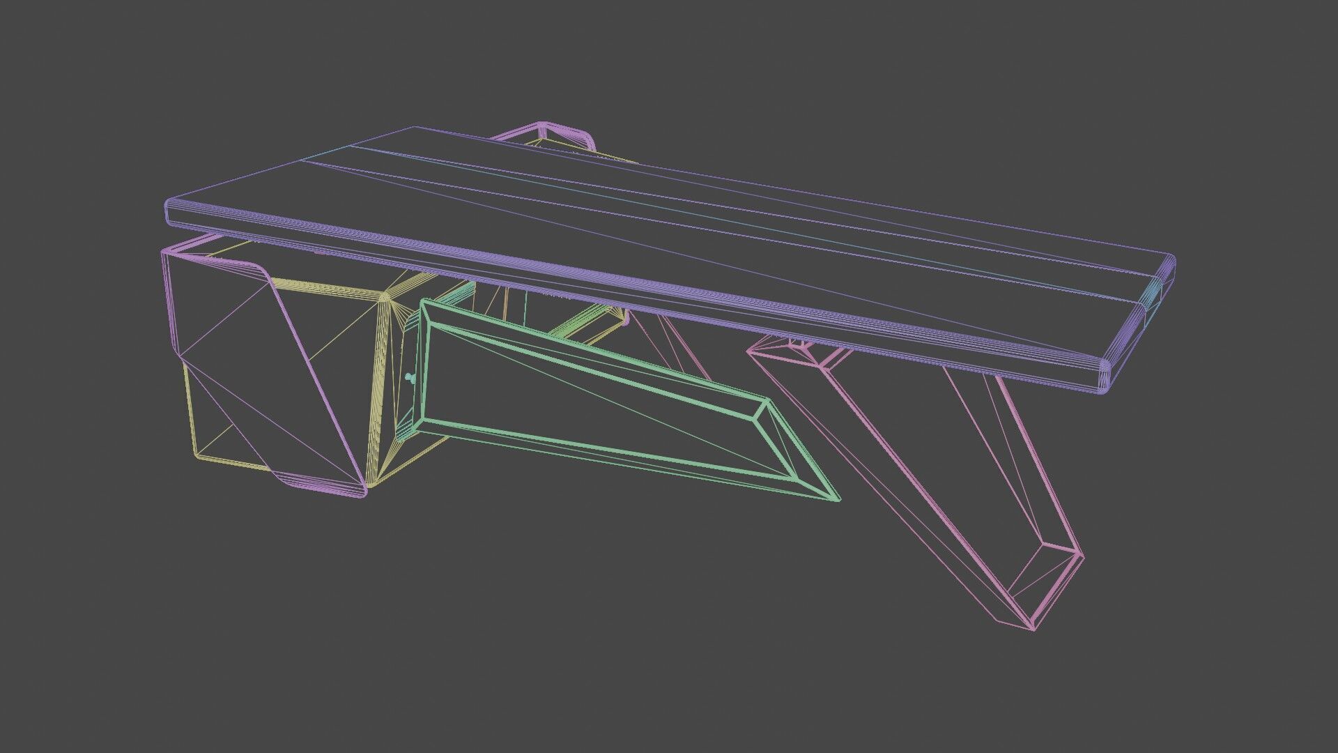 Modern Desk 3D model_19