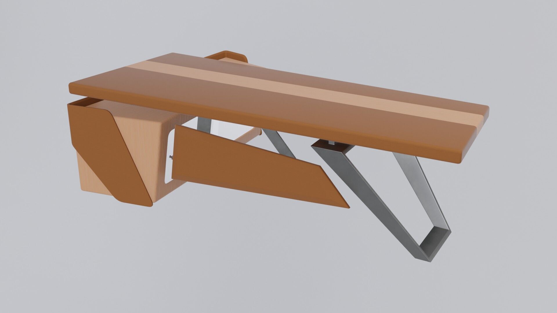 Modern Desk 3D model_20