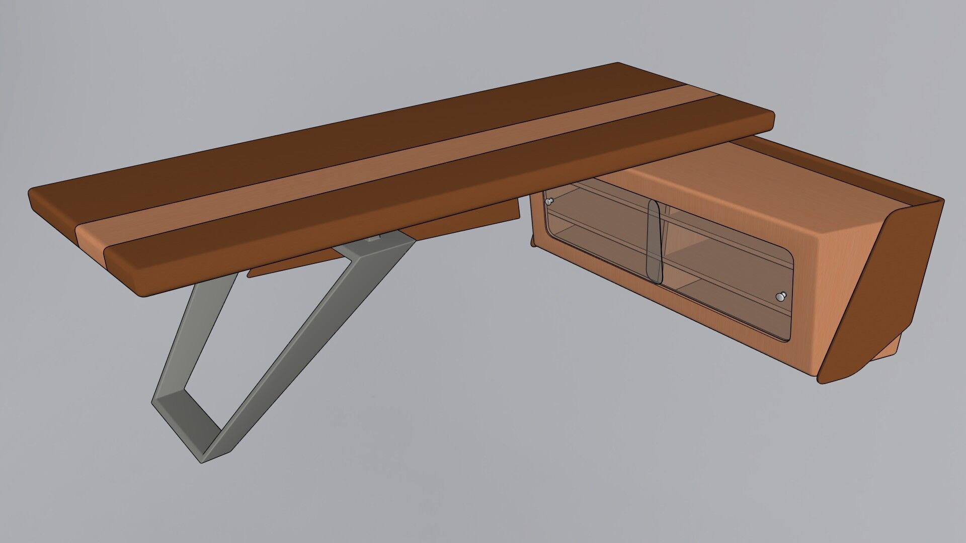 Modern Desk 3D model_12