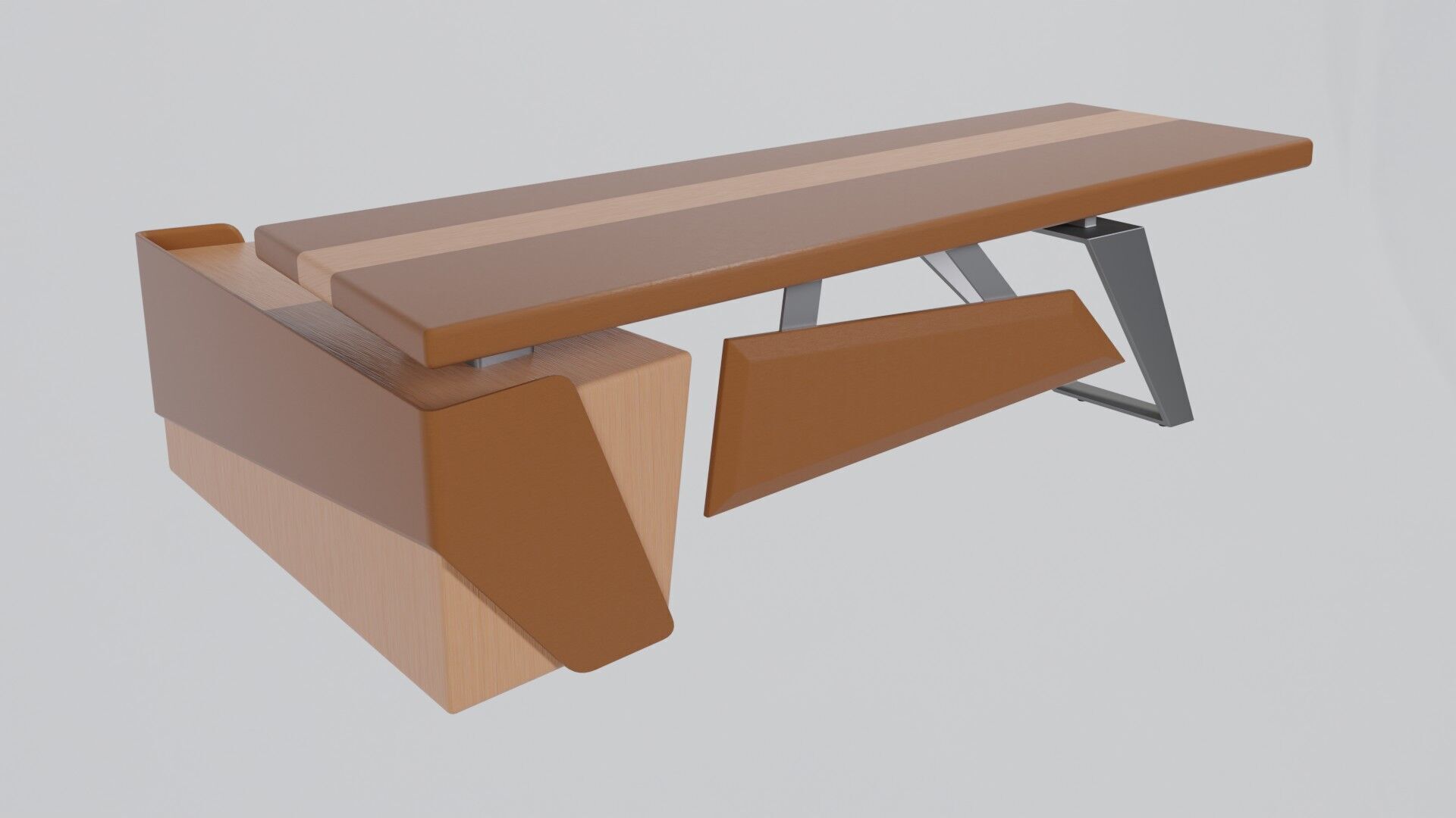 Modern Desk 3D model_28