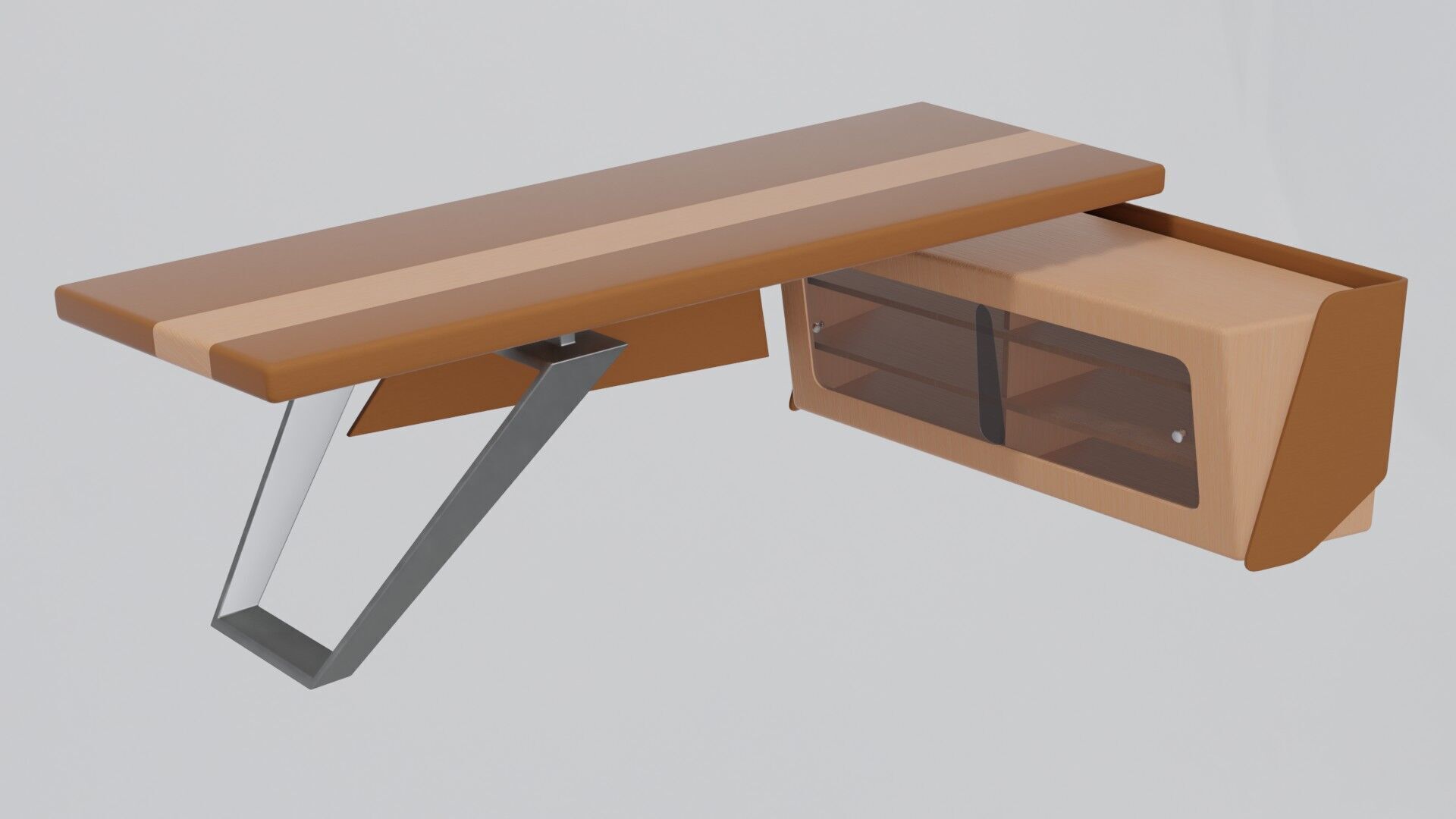 Modern Desk 3D model_34