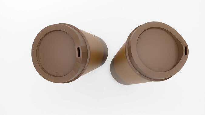 Realistic Coffee Cup 3D Model Takeaway Cup with Lid Label 3D model 3