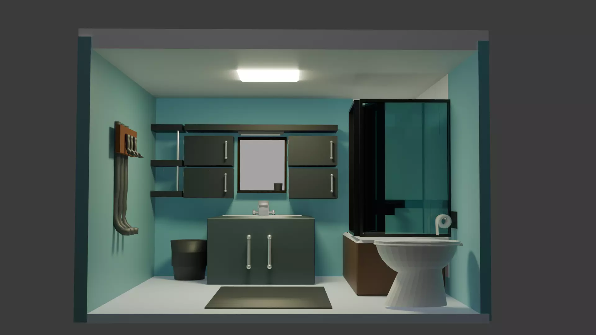 3D interior designer Low-poly 3D model
