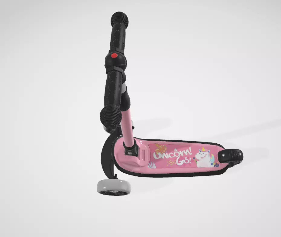 besrey Toddler Scooter Low-poly 3D model_0