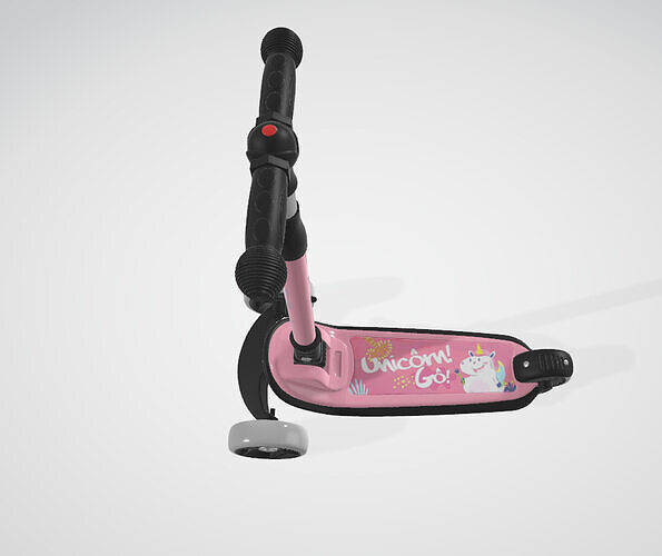 besrey Toddler Scooter Low-poly 3D model