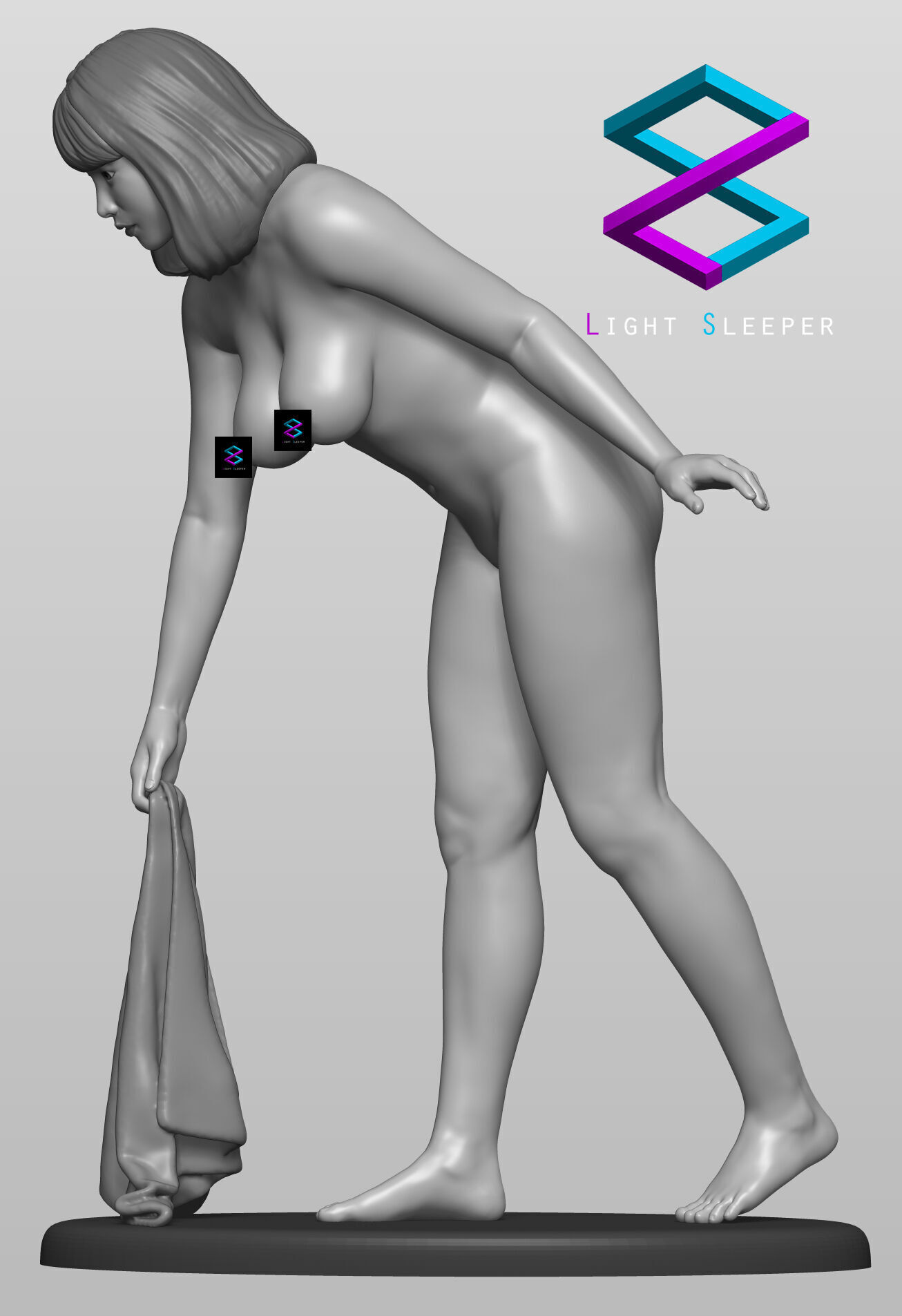 Nude Girl 3D print model_1