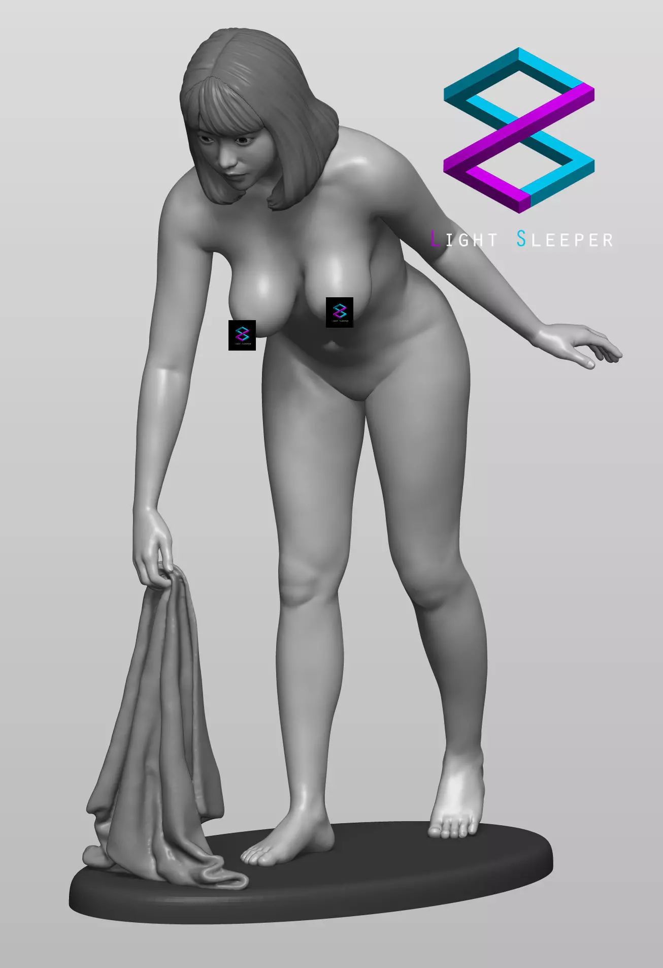 Nude Girl 3D print model_0